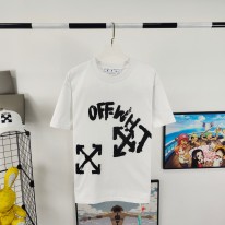 오프화이트 남녀공용 반팔티