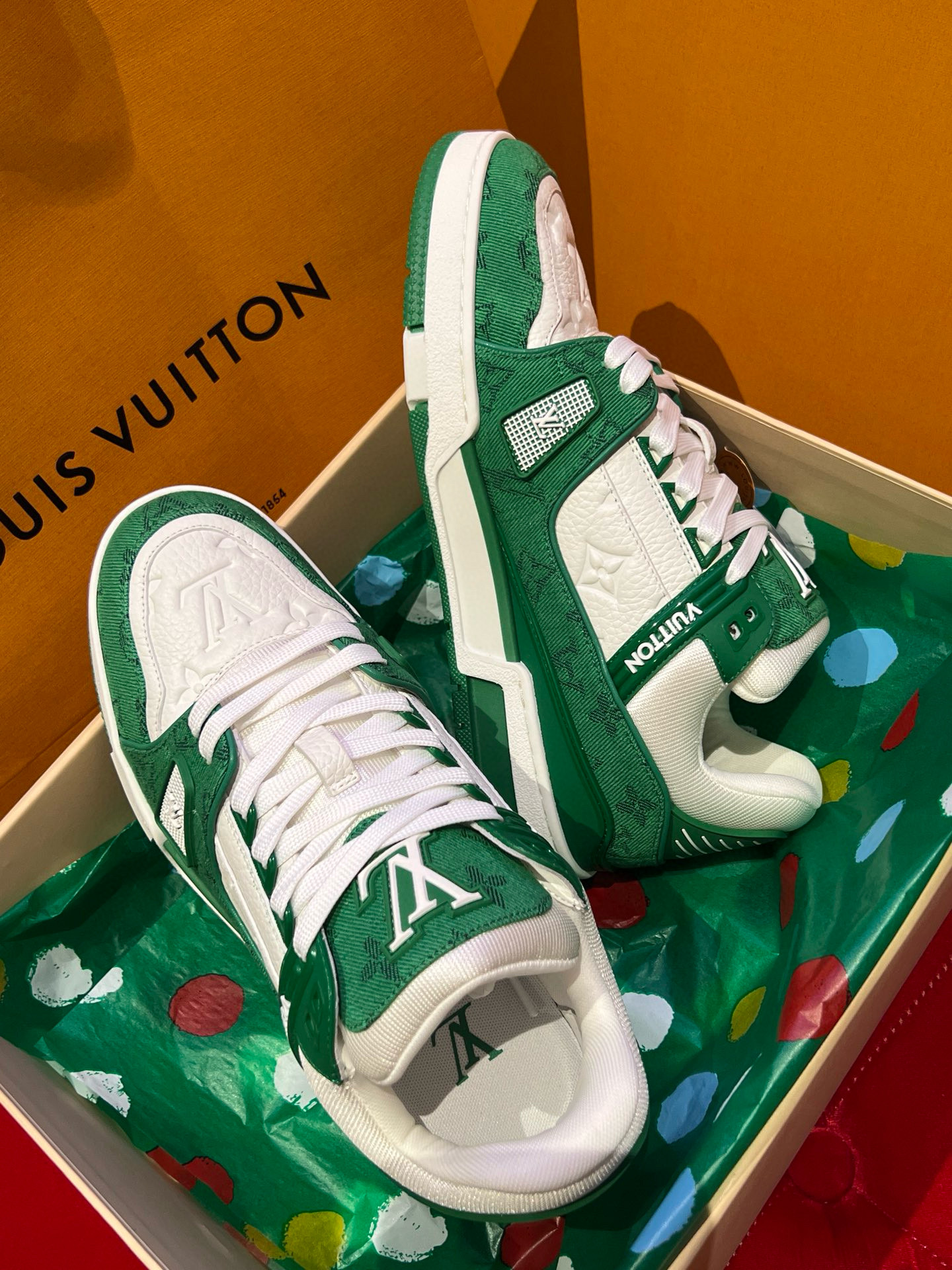 루이비통 트레이너 남녀공용 스니커즈 신발 운동화