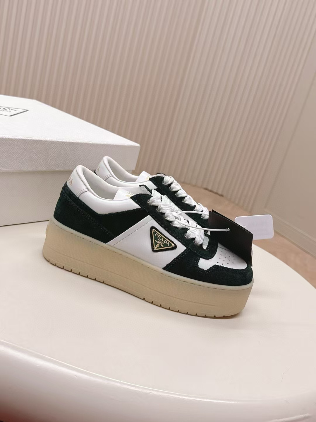 프라다 5cm 여자 스니커즈 신발 운동화