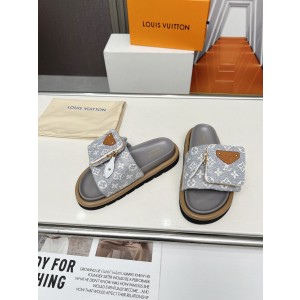 루이비통 남여 공용 슬리퍼 4cm