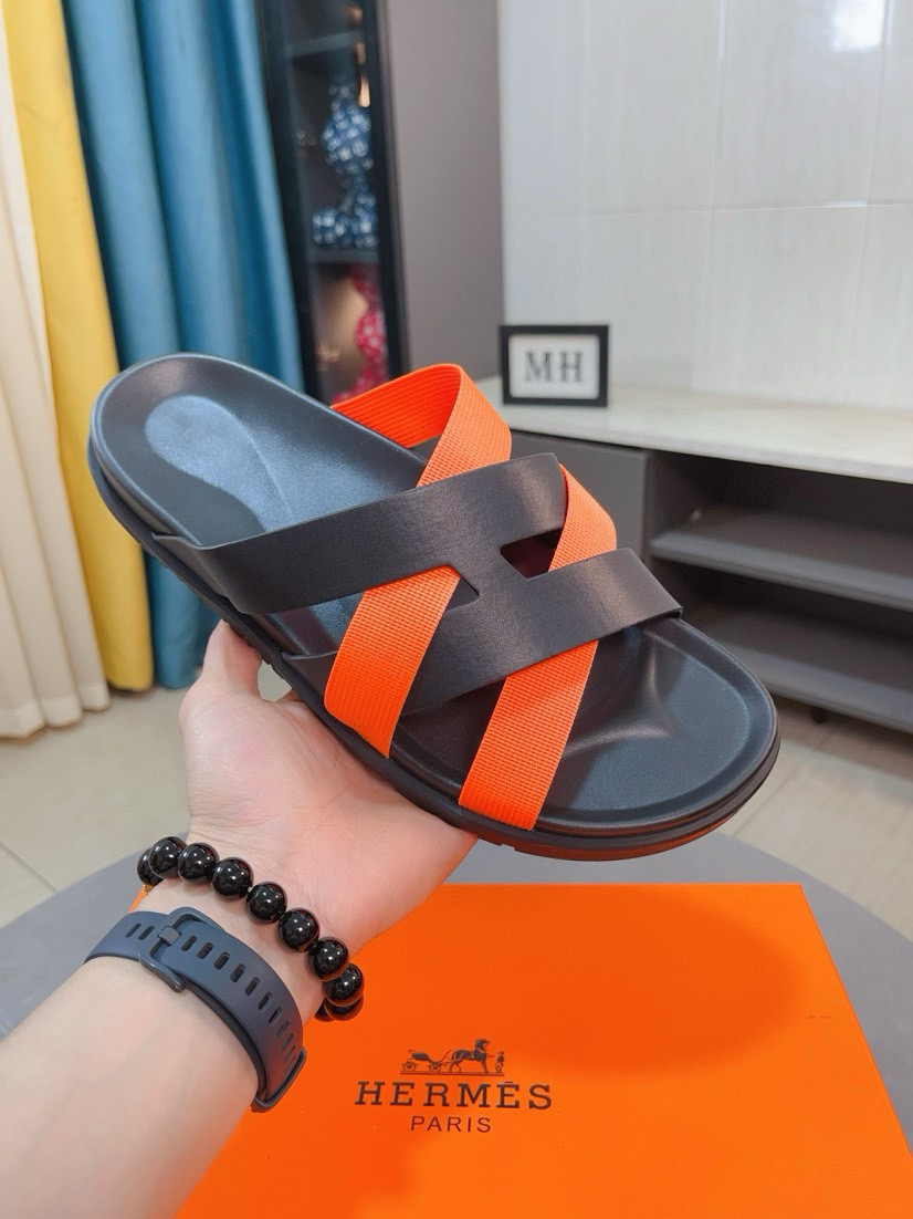 에르메스 남자 슬리퍼
