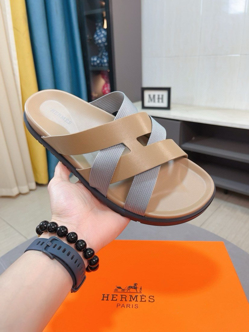 에르메스 남자 슬리퍼