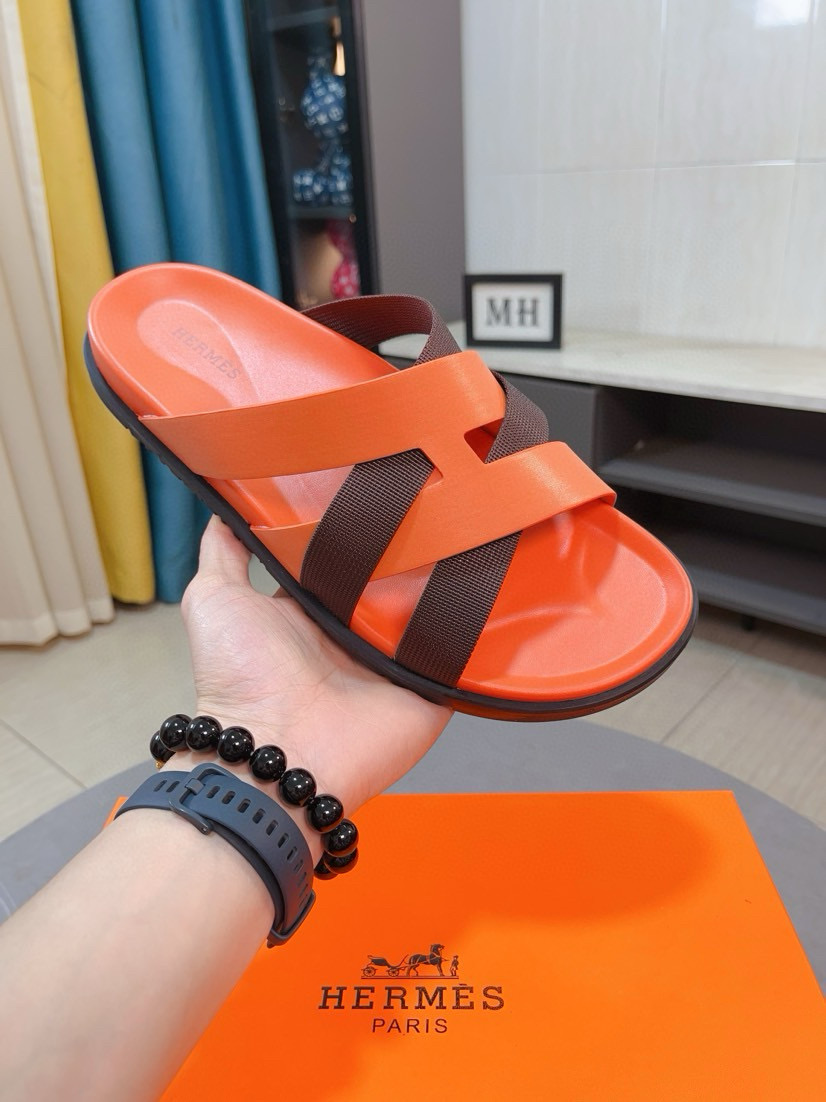 에르메스 남자 슬리퍼