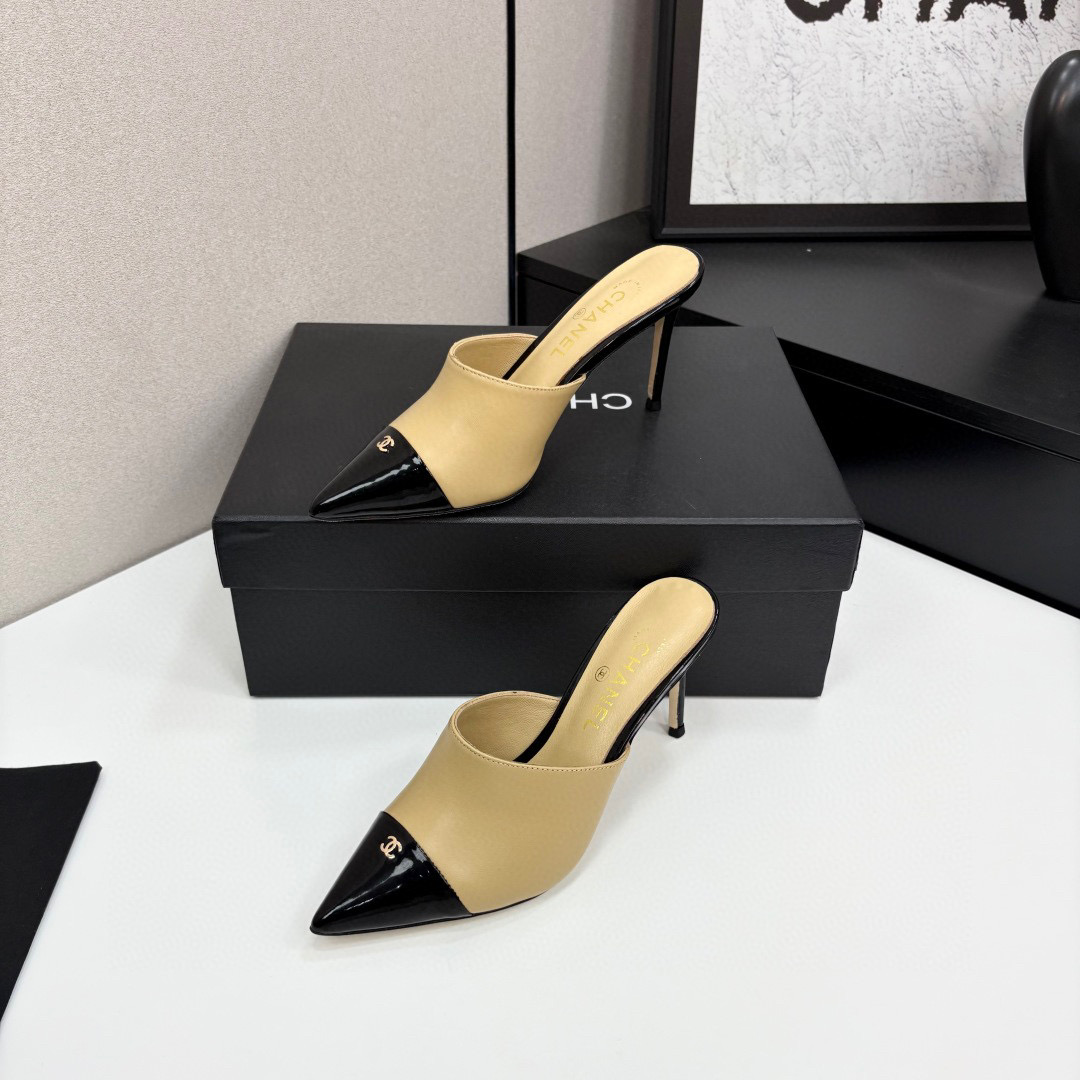 샤넬 여자 슬리퍼 8cm