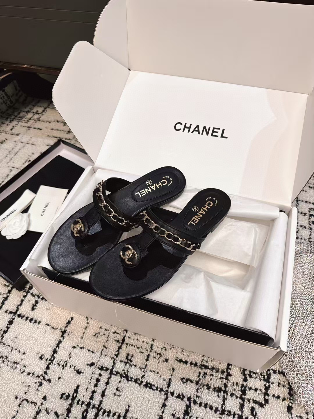 샤넬 여자 슬리퍼