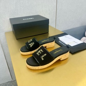 샤넬 여자 슬리퍼 6.5cm