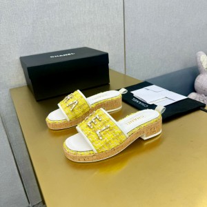 샤넬 여자 슬리퍼 6.5cm