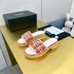 샤넬 여자 슬리퍼 6.5cm