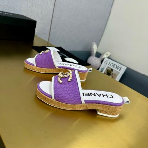 샤넬 여자 슬리퍼 6.5cm