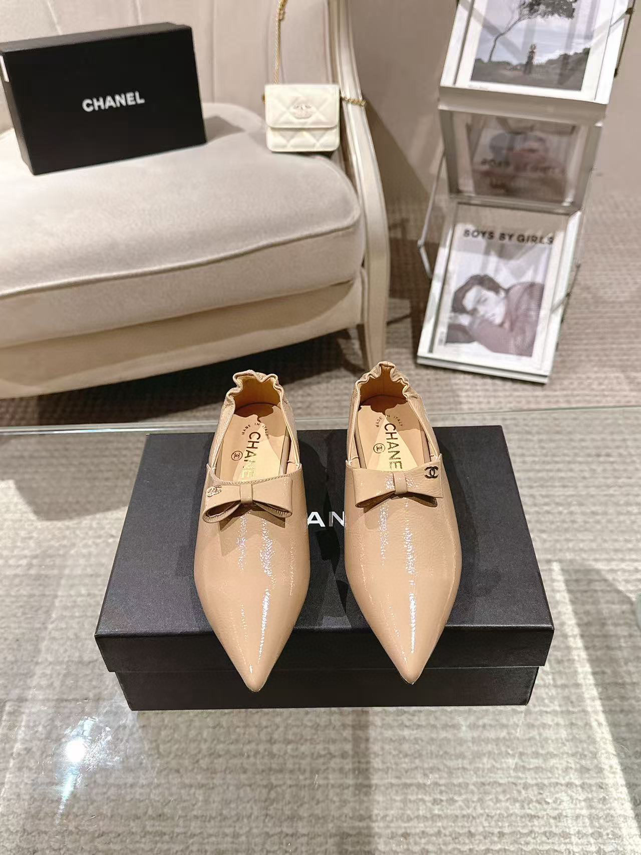 샤넬 여자 2.5cm 슬리퍼