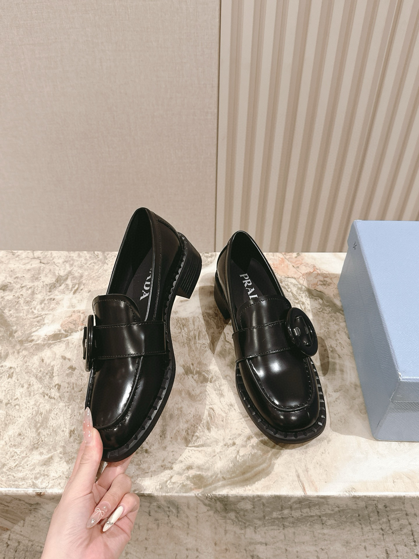 프라다 4cm 여자 신발 구두