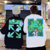 오프화이트 남녀공용 후드티 맨투맨