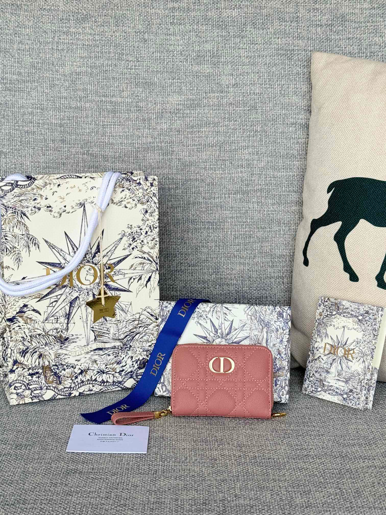 디올 S5034 여자 카드지갑 머니클립