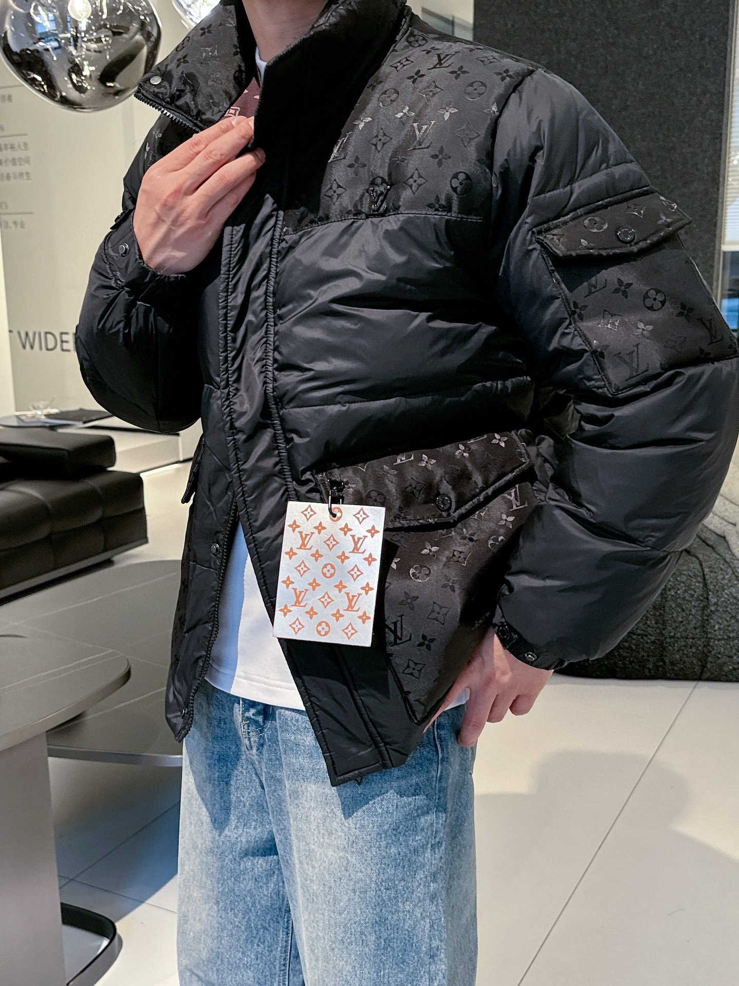 루이비통 남자 패딩