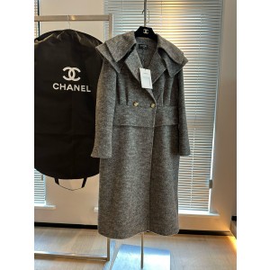 샤넬 여자 양모 코트