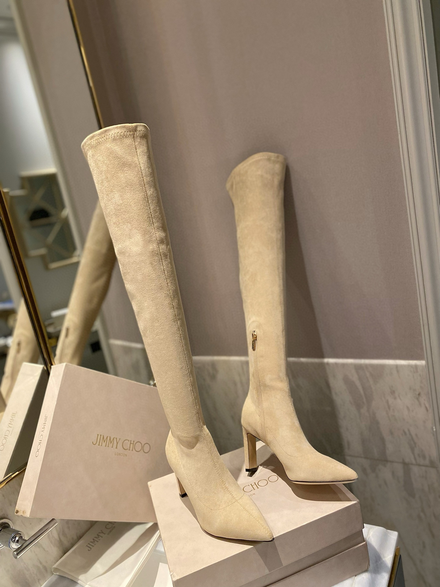 지미추 8.5CM 여자 부츠