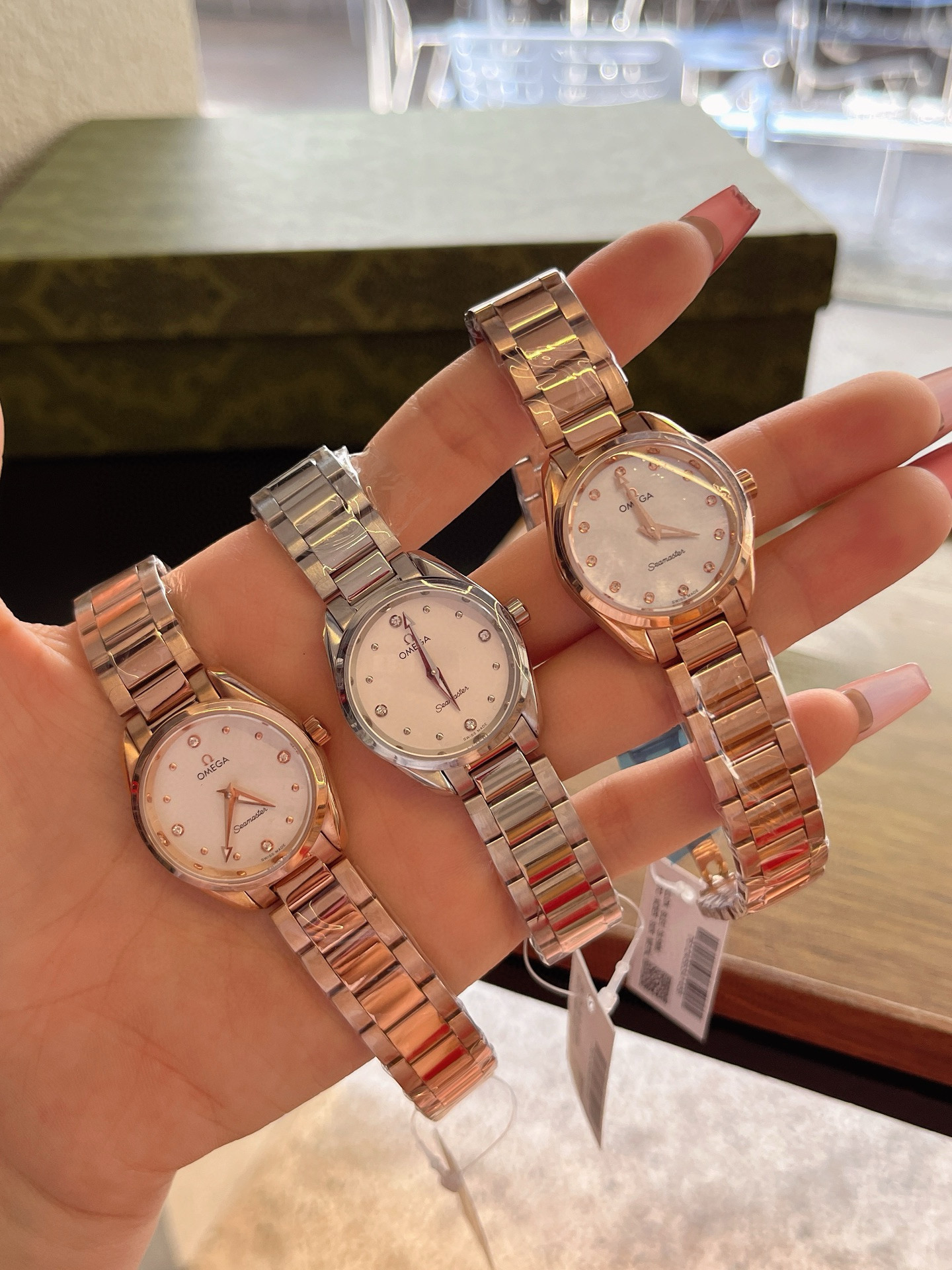 오메가 8칼라 A급 여자 시계