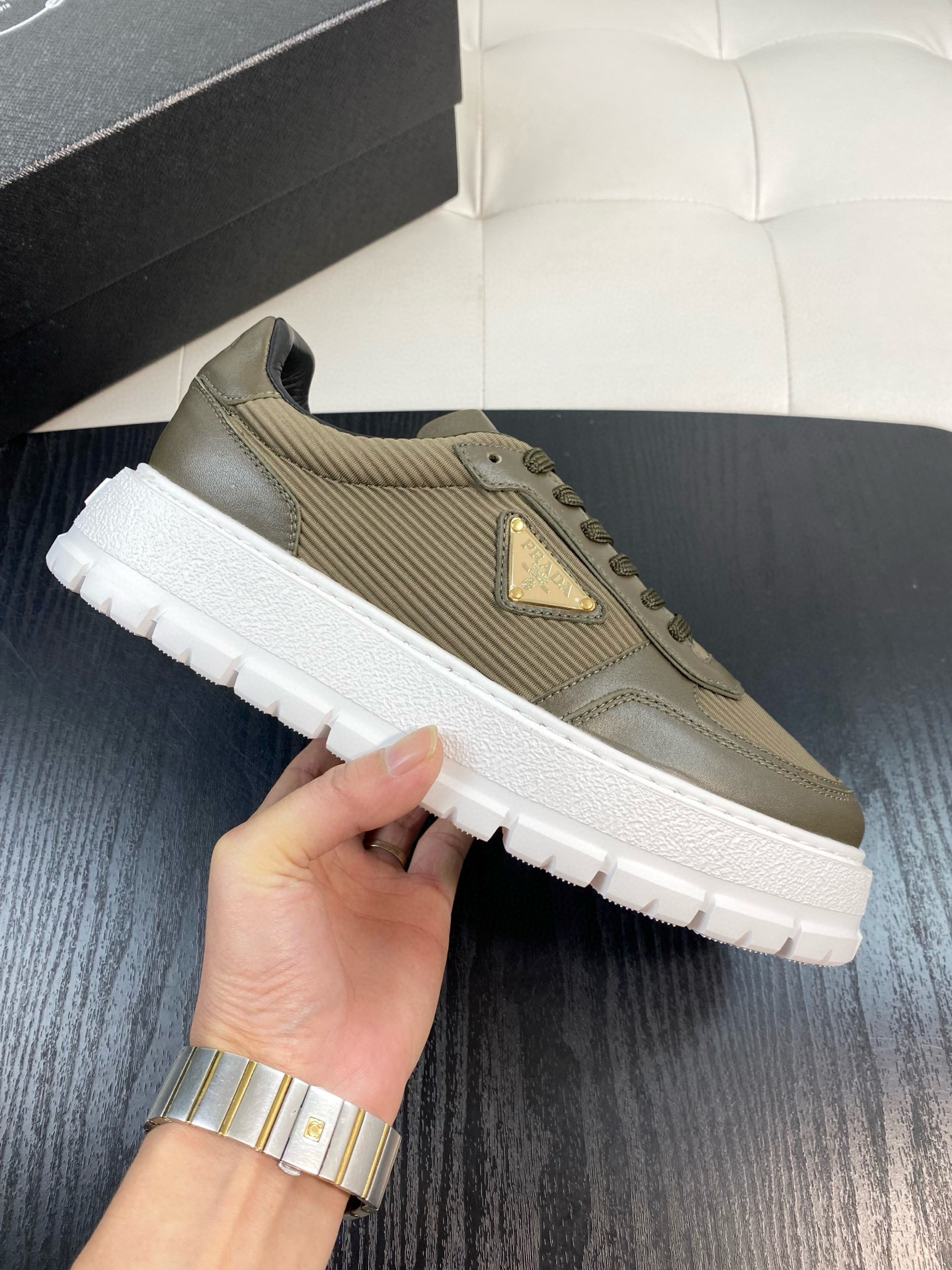 프라다 남자 스니커즈 신발 운동화