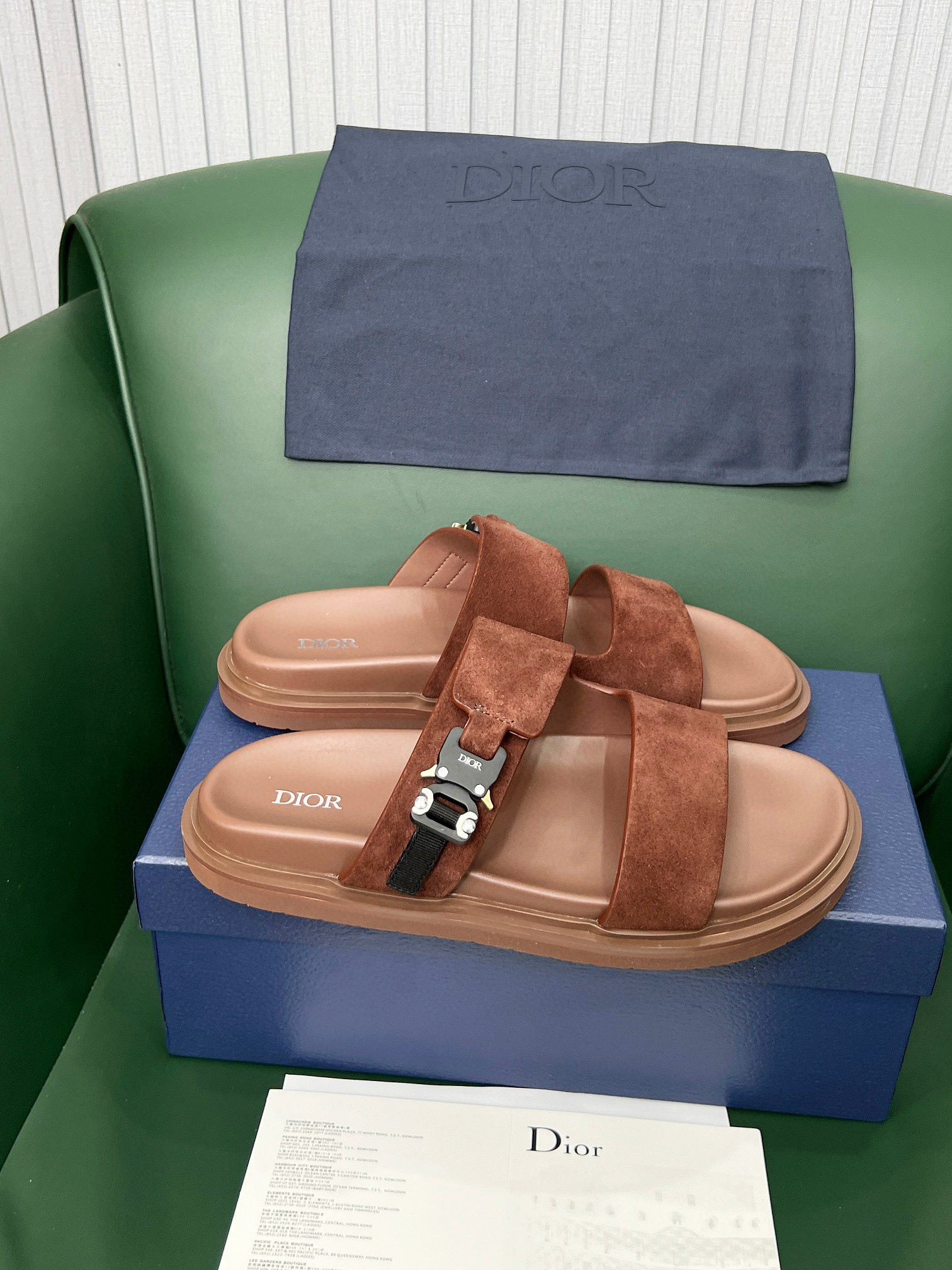 디올 남자 슬리퍼