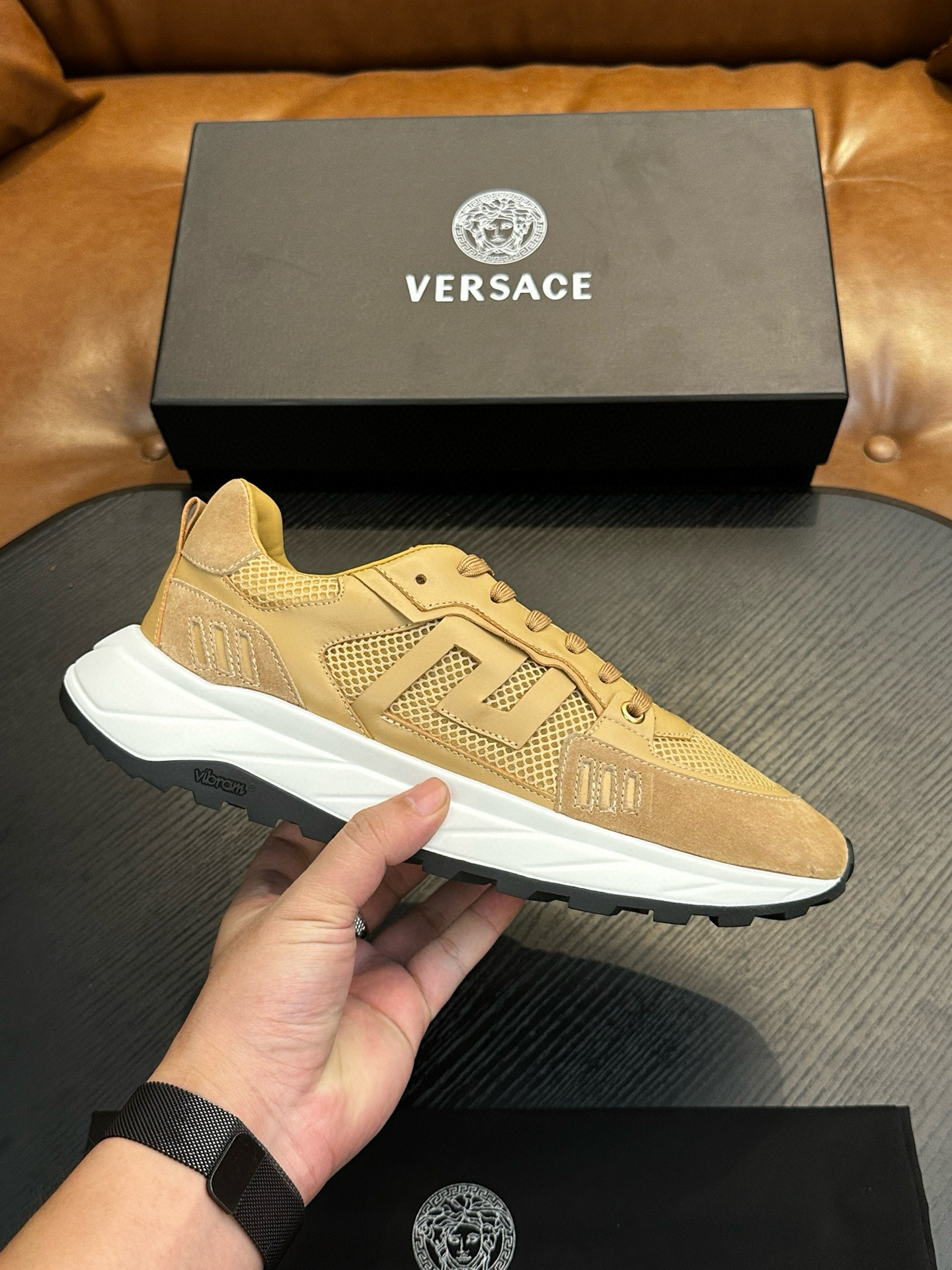 베르사체 남자 신발 운동화 스니커즈