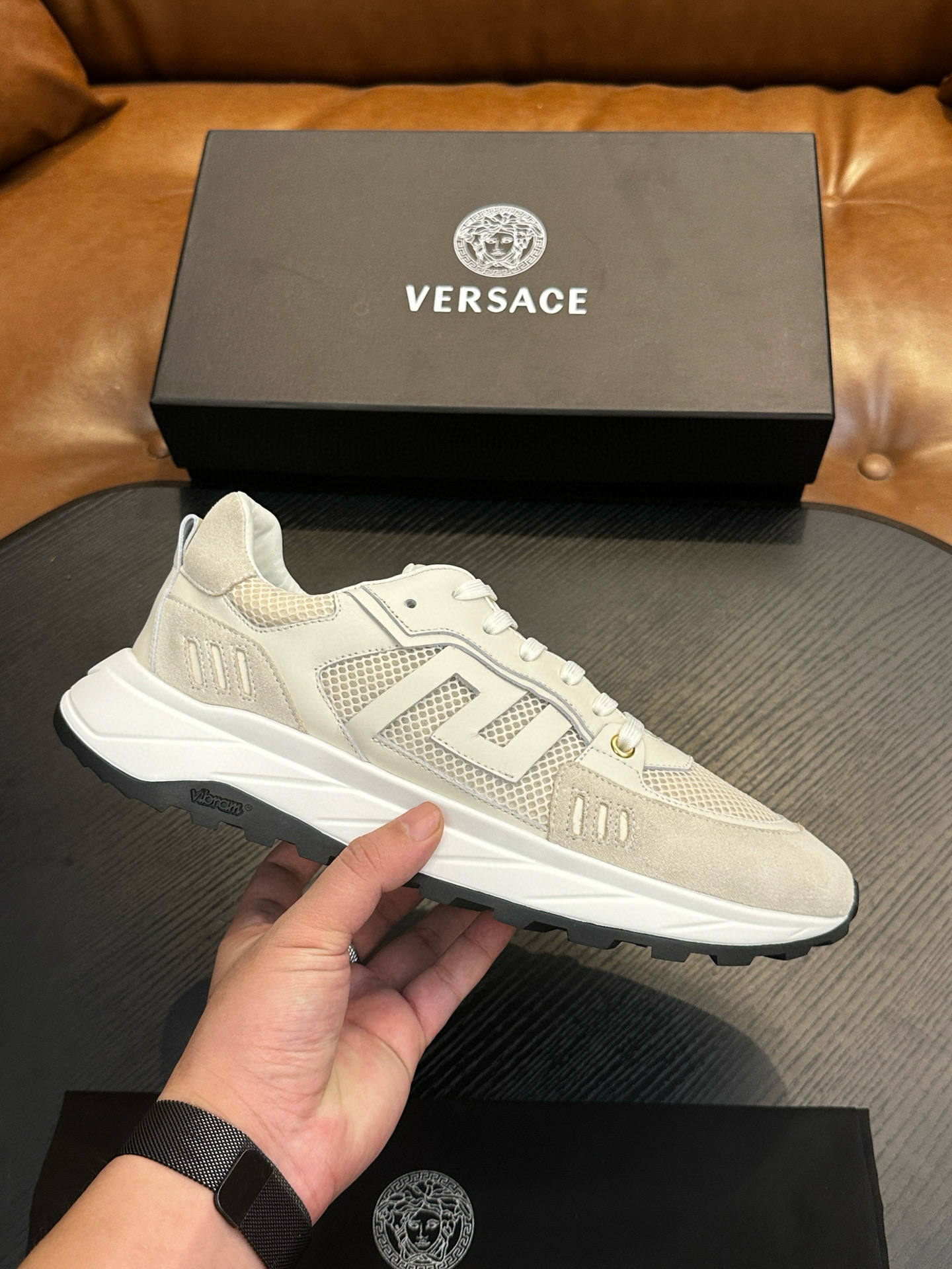 베르사체 남자 신발 운동화 스니커즈