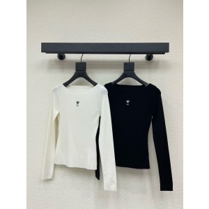 디올 2컬러 여자 니트